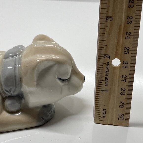 Vintage Price Products Cat Figurine Sleeping With Collar Kitten EUC Beautiful! - Picture 11 of 12